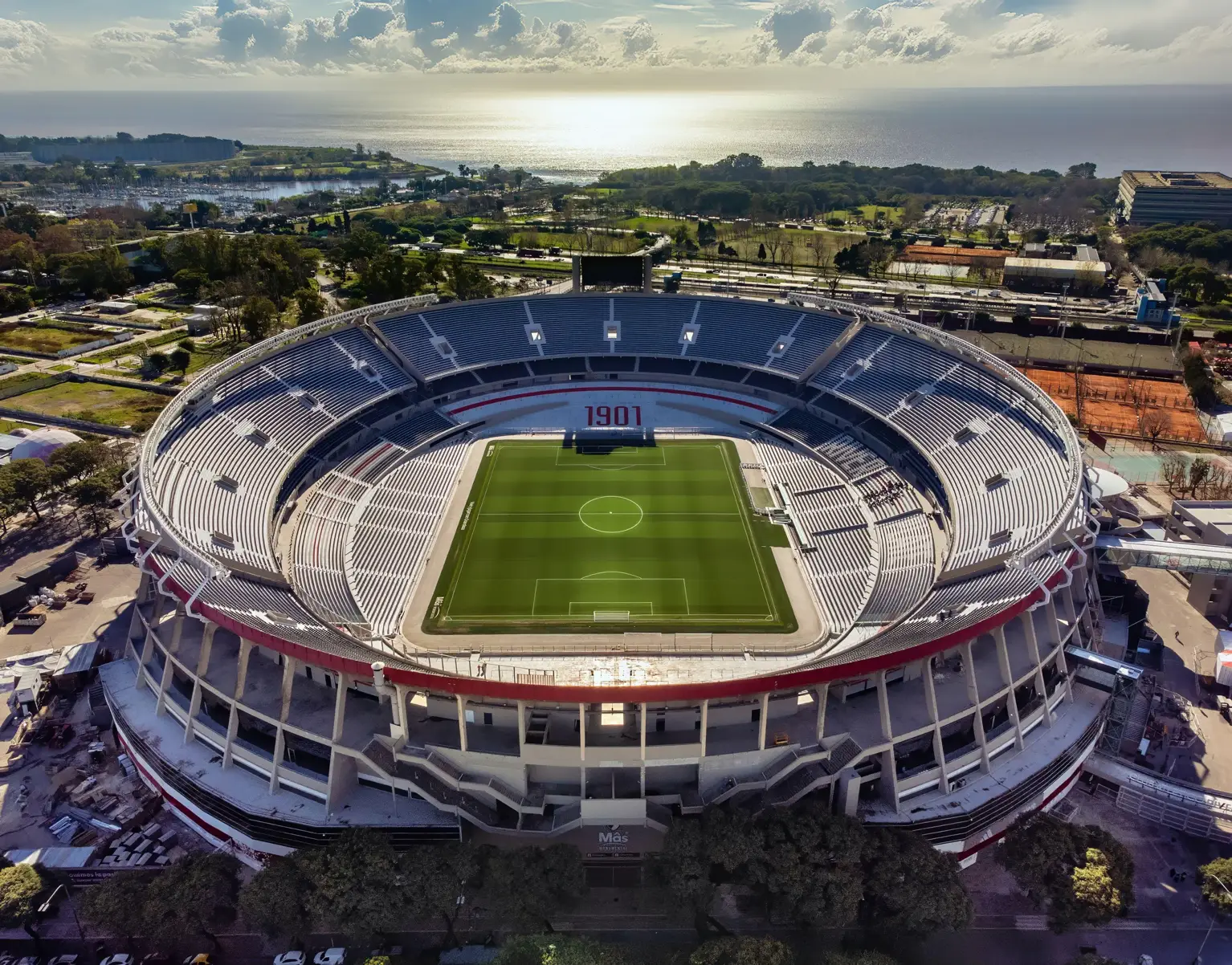 2XK4F9N Mas Monumental Stadium, home of Club Atletico River Plate in Nunez, Buenos Aires.