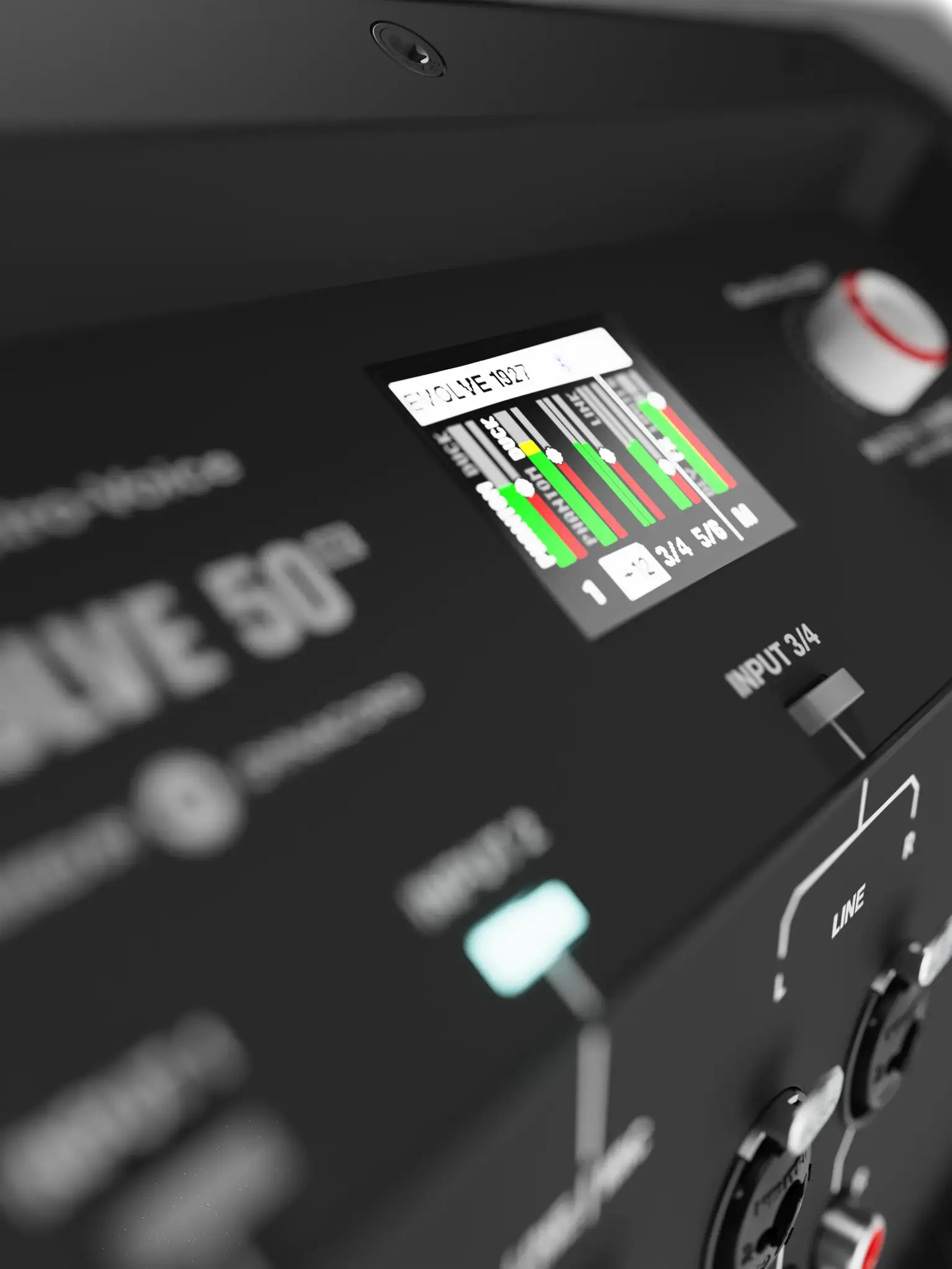 EV_EVOLVE_50_G2_Black_Amp_CloseUp1